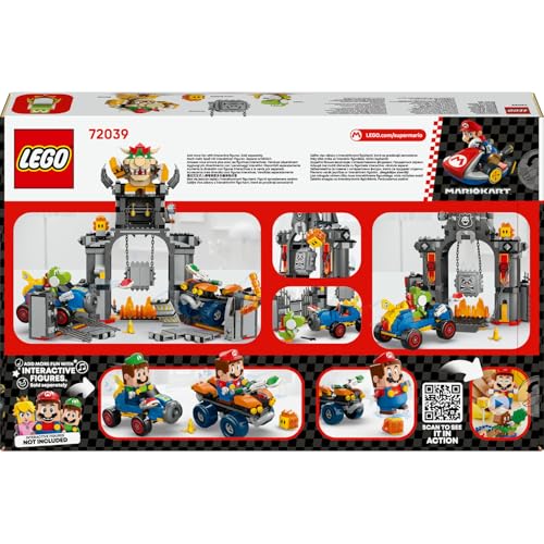 LEGO Super Mario: Mario Kart – Bowser Kalesi 72039 – 9 Yaş ve Üzeri Çocuklar İçin Bowser Kale Temalı Yaratıcı Oyuncak Yapım Seti, Genişletilebilir Oyun Deneyimi ve Eğlenceli Hediye Fikri (1068 Parça)