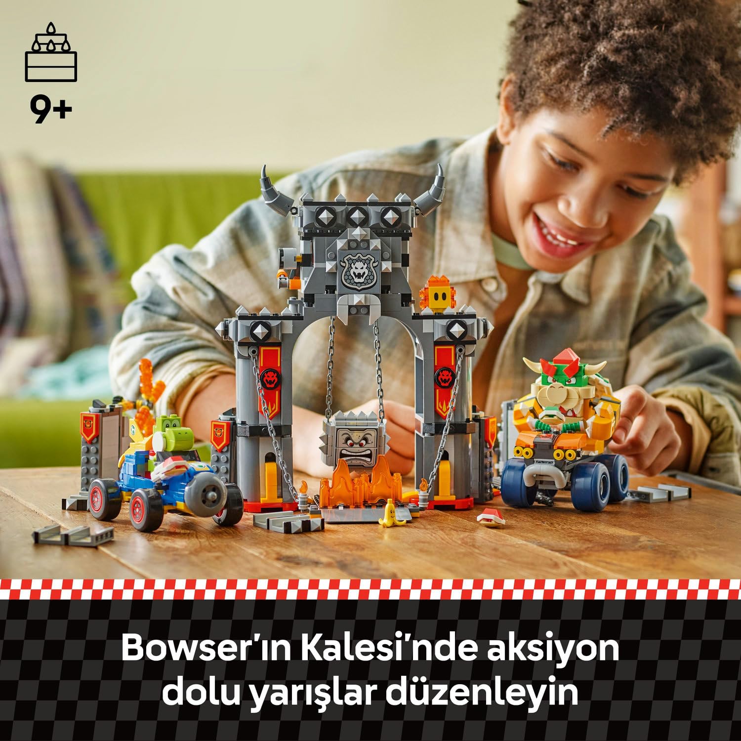 LEGO Super Mario: Mario Kart – Bowser Kalesi 72039 – 9 Yaş ve Üzeri Çocuklar İçin Bowser Kale Temalı Yaratıcı Oyuncak Yapım Seti, Genişletilebilir Oyun Deneyimi ve Eğlenceli Hediye Fikri (1068 Parça)