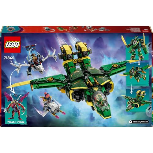 LEGO NINJAGO Lloyd’un Jet Robotu 71845-9 Yaş ve Üzeri Ninja Tutkunu Çocuklar için 5 Minifigür ve Ejderha Figürü İçeren Yaratıcı Oyuncak Yapım Seti, Doğum Günü Hediyesi (1112 Parça)