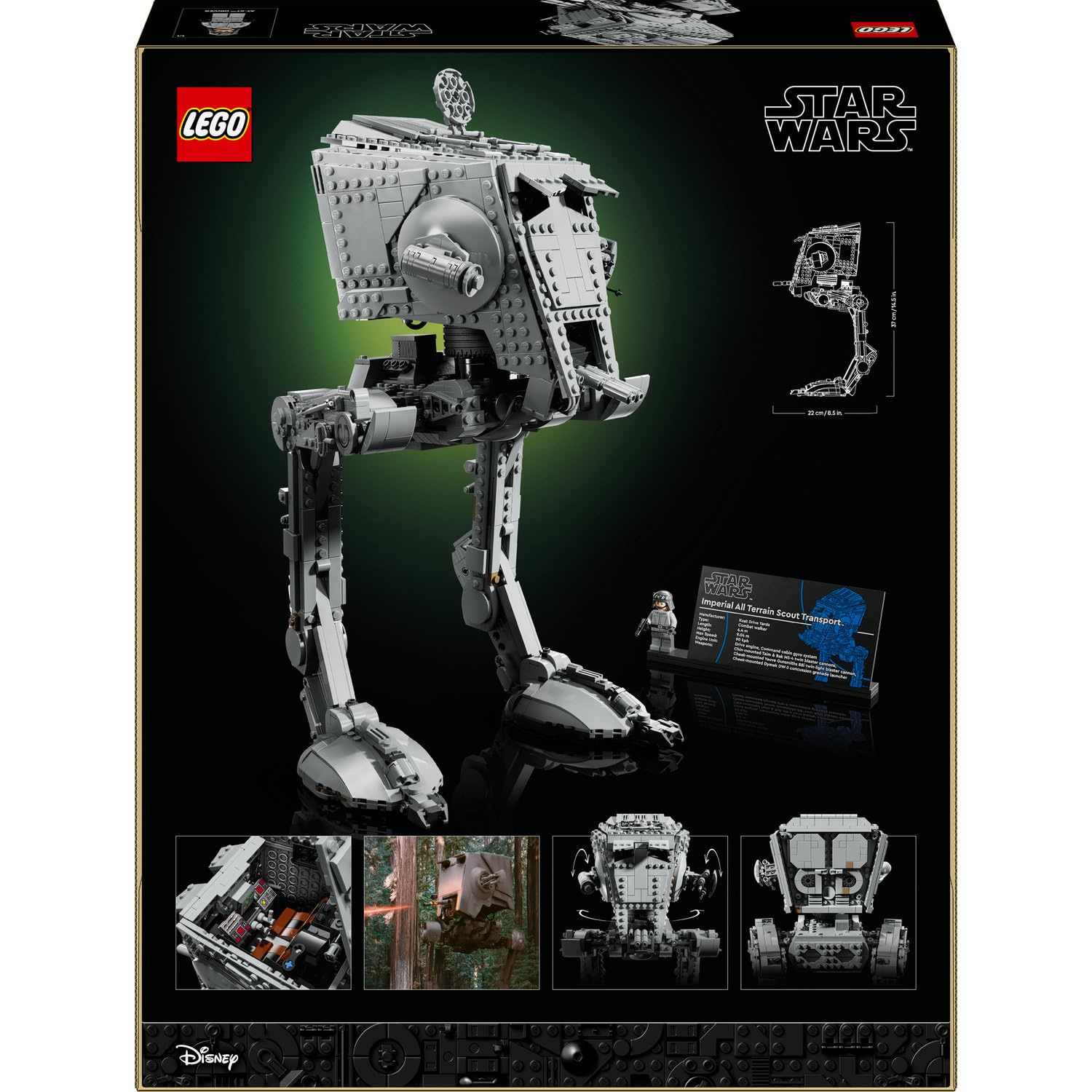 LEGO Star Wars AT-ST Walker 75417 – Film Tutkunları Yetişkinler için Koleksiyonluk Detaylı Model Yap