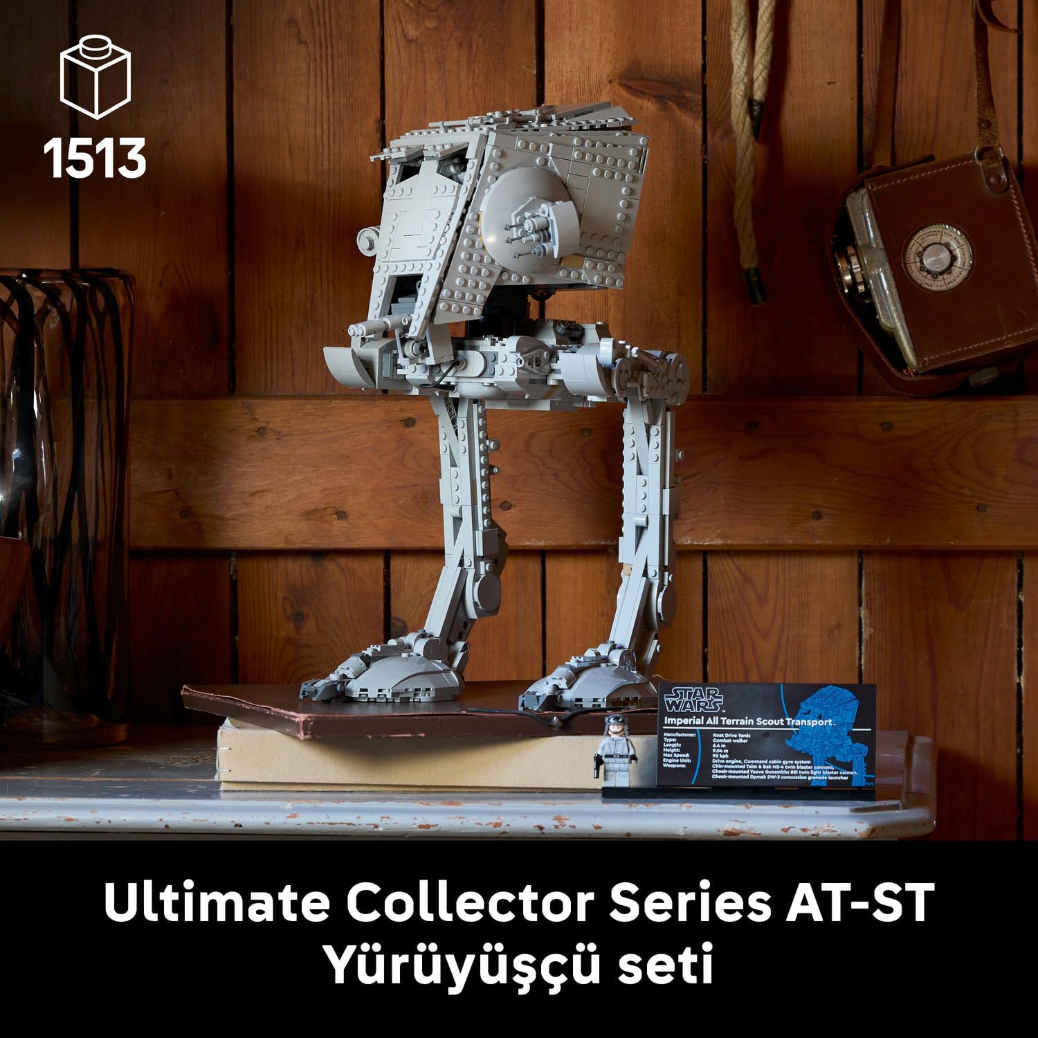 LEGO Star Wars AT-ST Walker 75417 – Film Tutkunları Yetişkinler için Koleksiyonluk Detaylı Model Yap