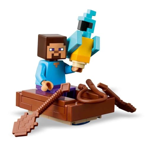 LEGO Minecraft TNT Büyük Orman Evi 21275-8 Yaş ve Üzeri Minecraft Hayranı Çocuklar için Video Oyunu Temalı, Koleksiyonluk Yaratıcı Oyuncak Yapım Seti, Doğum Günü Hediyesi Fikri (287 Parça)