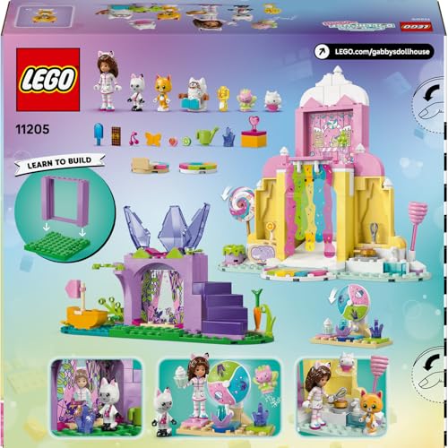 LEGO Gabby’s Dollhouse Tatlı Şekerleme Dağı ve Kedi Bahçesi 11205-4 Yaş ve Üzeri Çocuklar için Kedi Figürü İçeren Hayvan Temalı Yaratıcı Oyuncak Yapım Seti, Doğum Günü Hediye Fikri (263 Parça)