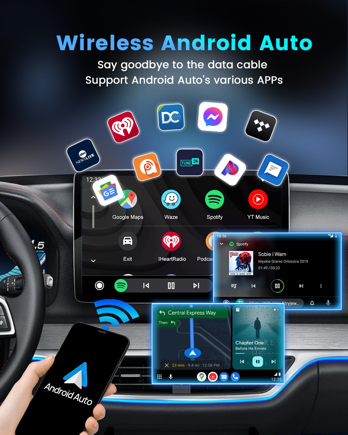 Carlinkit Mini SE Pro Kablosuz CarPlay Adaptörü/Kablosuz Android oto Adaptörü, Yüksek Dereceli Dayan