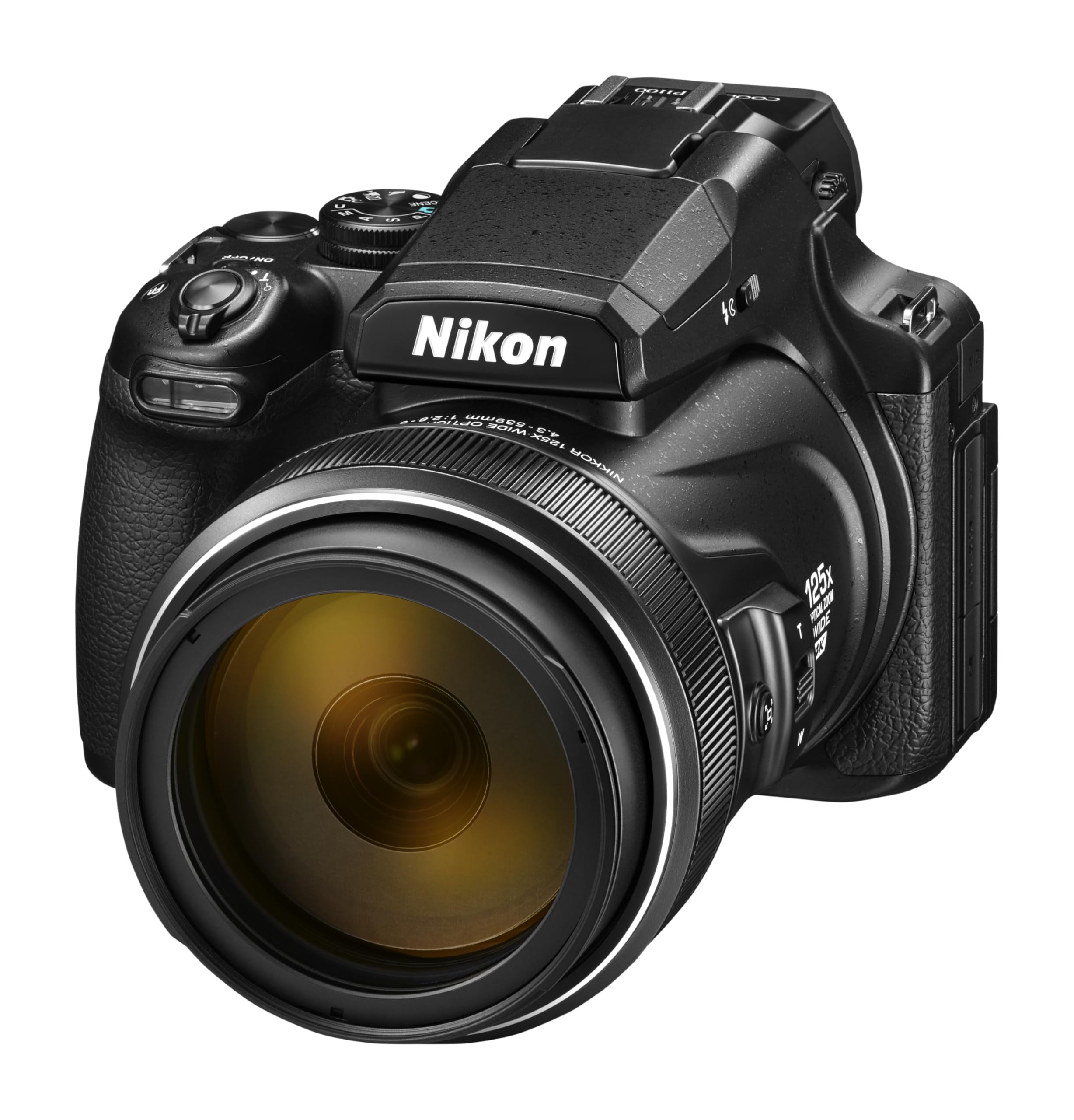 NIkon COOLPIX P1100 Superzoom Dijital Fotoğraf Makinesi | Görüntü Sabitlemeli 125x Optik Zoom 16 MP 4K Ultra HD Video Wi-Fi Bağlantısı RAW Format ve Dönen LCD Ekran (Siyah)
