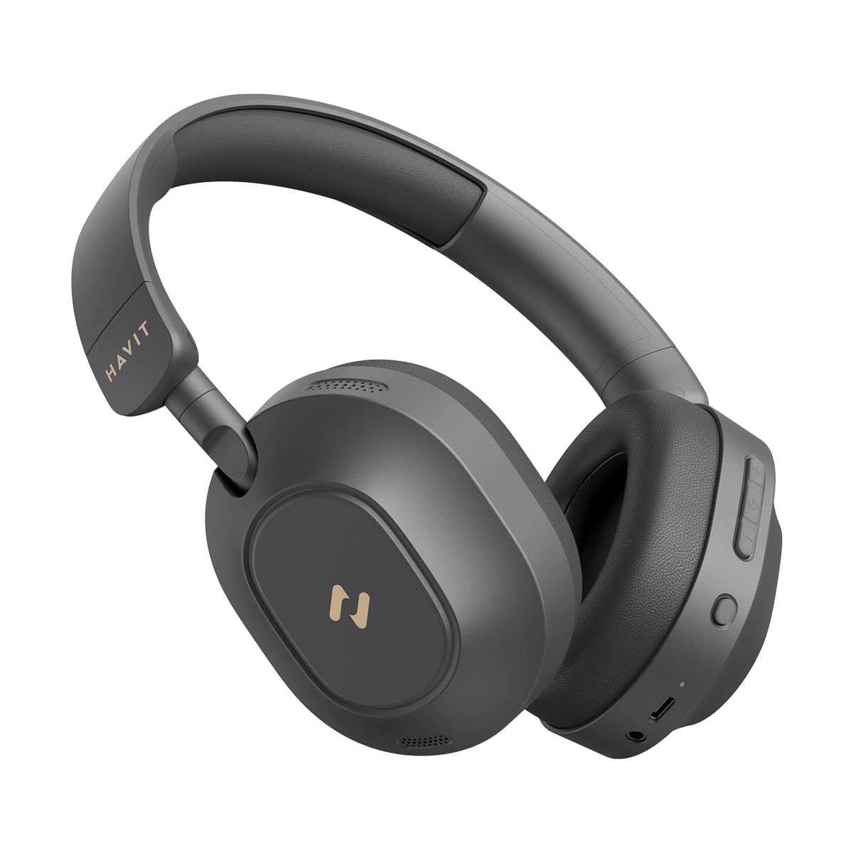 Havit H668BT ANC Bluetooth Kulaküstü Kulaklık - 80 Saat, Anc, Çift Cihaz Desteği, Hi-Res Audio (Siyah)
