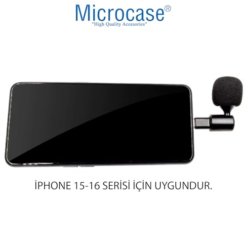 Microcase 90 Derece Döner Başlıklı Mini Type-C Ses Kayıt ve Mikrofon - AL4945