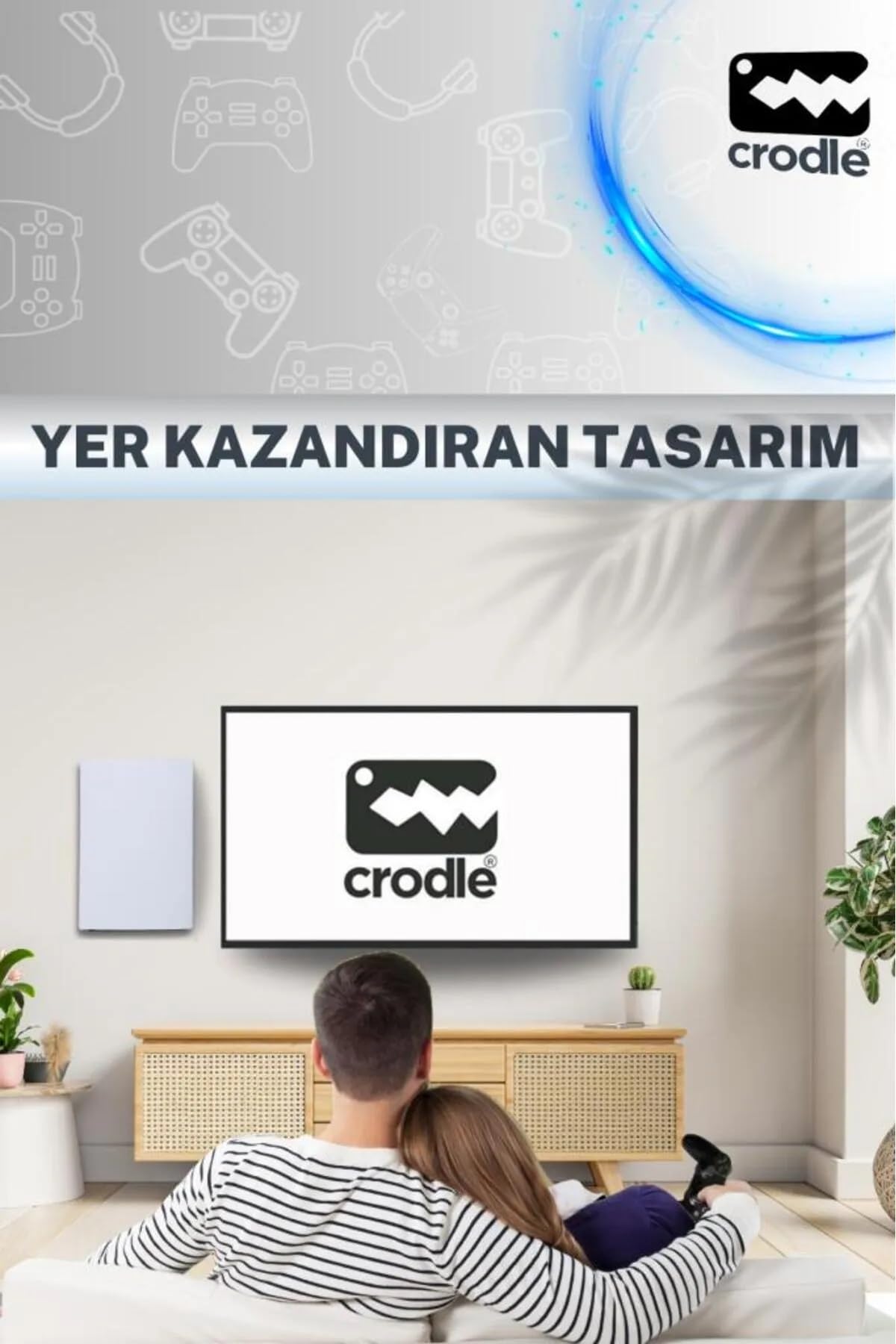 Ps5 ve Ps5 Slim Duvar Standı Yerden Tasarruf Rahat Hava Akışı Gaming Aksesuar Konsol Tutacağı