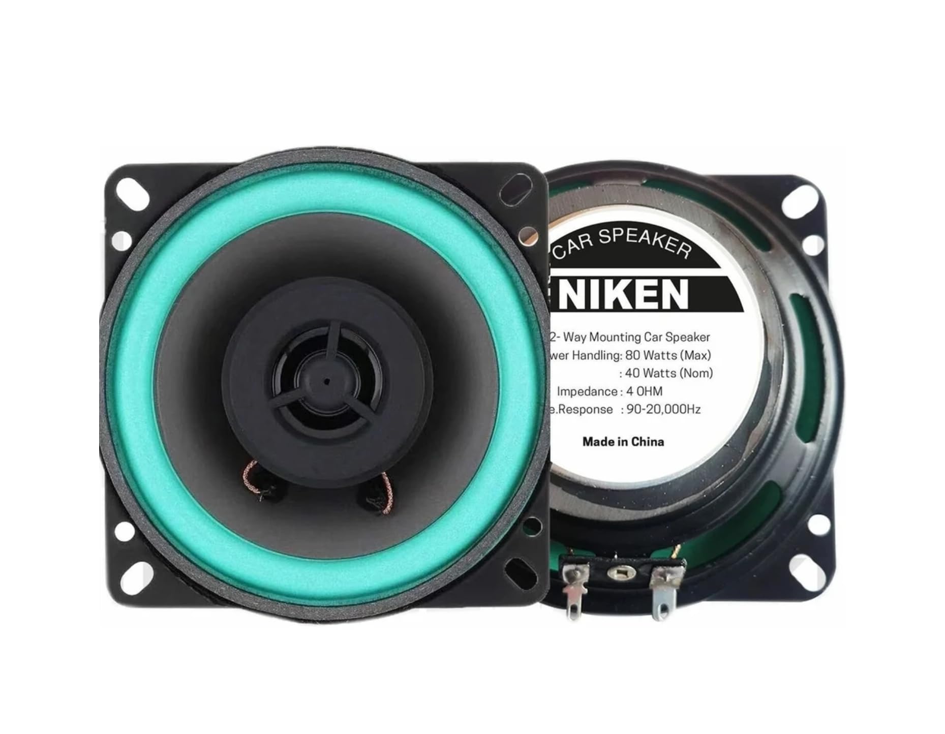 Niken 4'' - 10cm Oto Araç Hoparlörü 12v 80watt (1ADET)