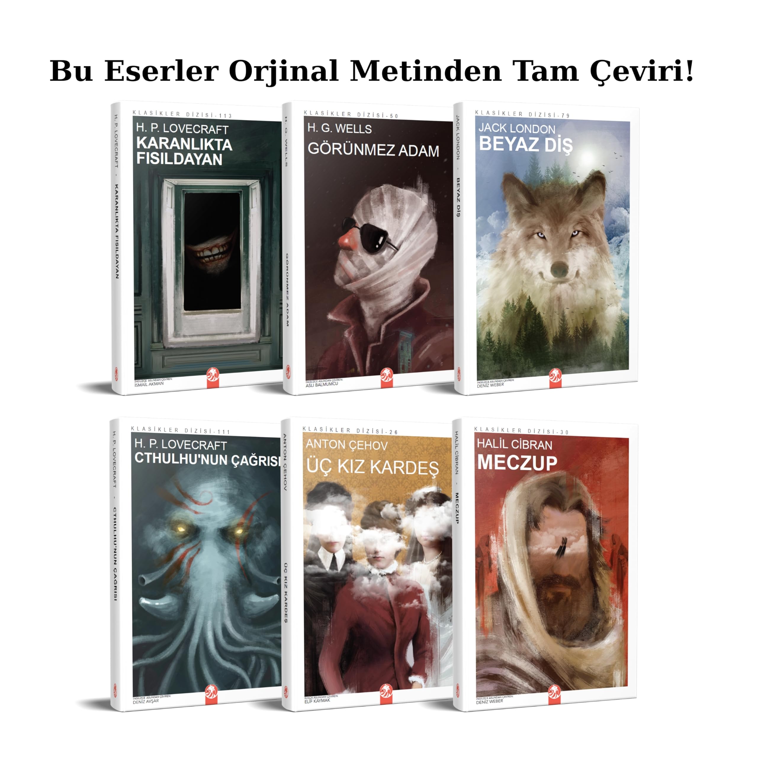 Dünya Klasikleri Kitap Seti, 12 Adet, Tolstoy, Virginia Woolf, Platon ve Diğer Yazarlardan Seçme Eserler