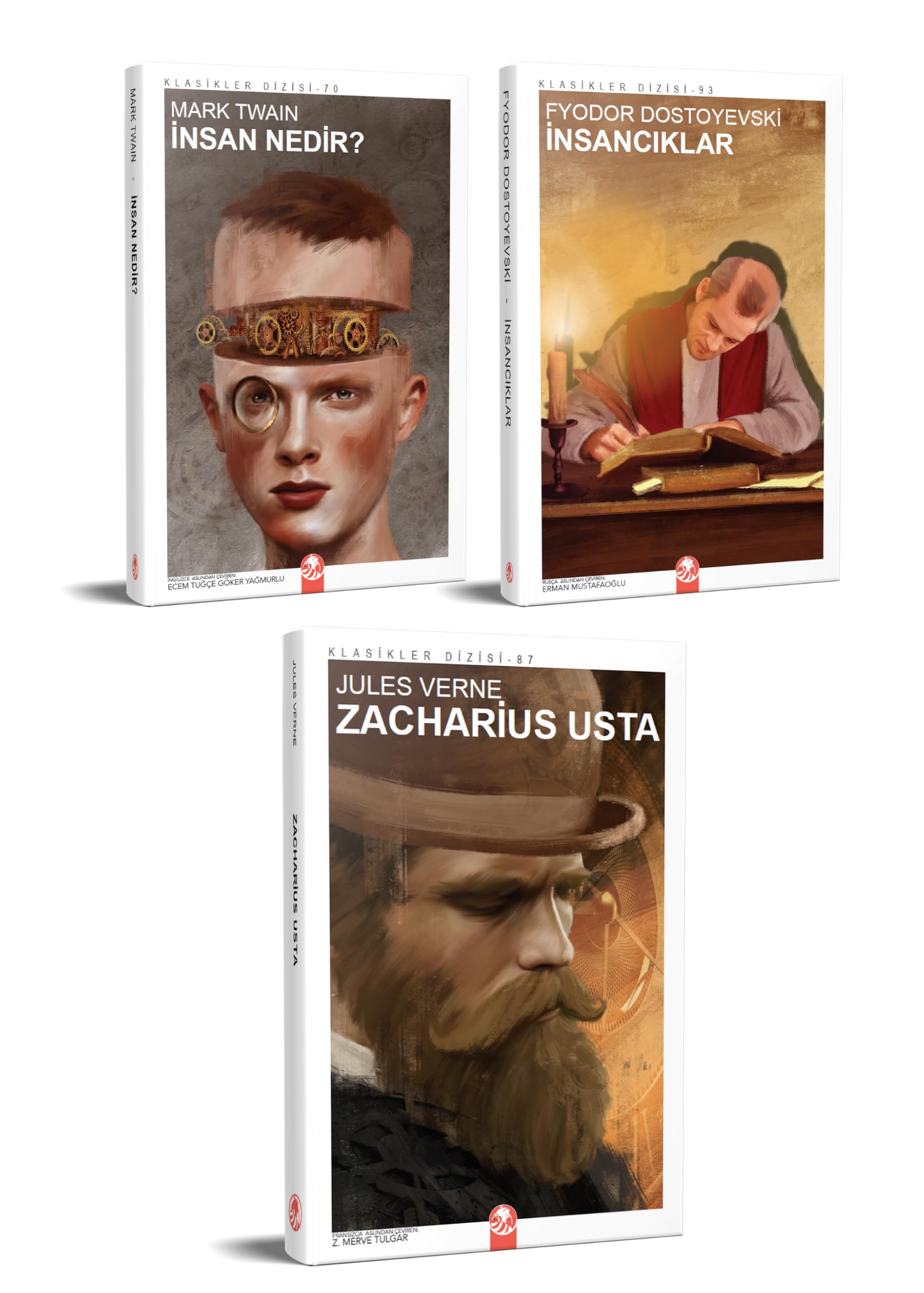 Dünya Klasikleri Kitap Seti, 12 Adet, Tolstoy, Virginia Woolf, Platon ve Diğer Yazarlardan Seçme Eserler