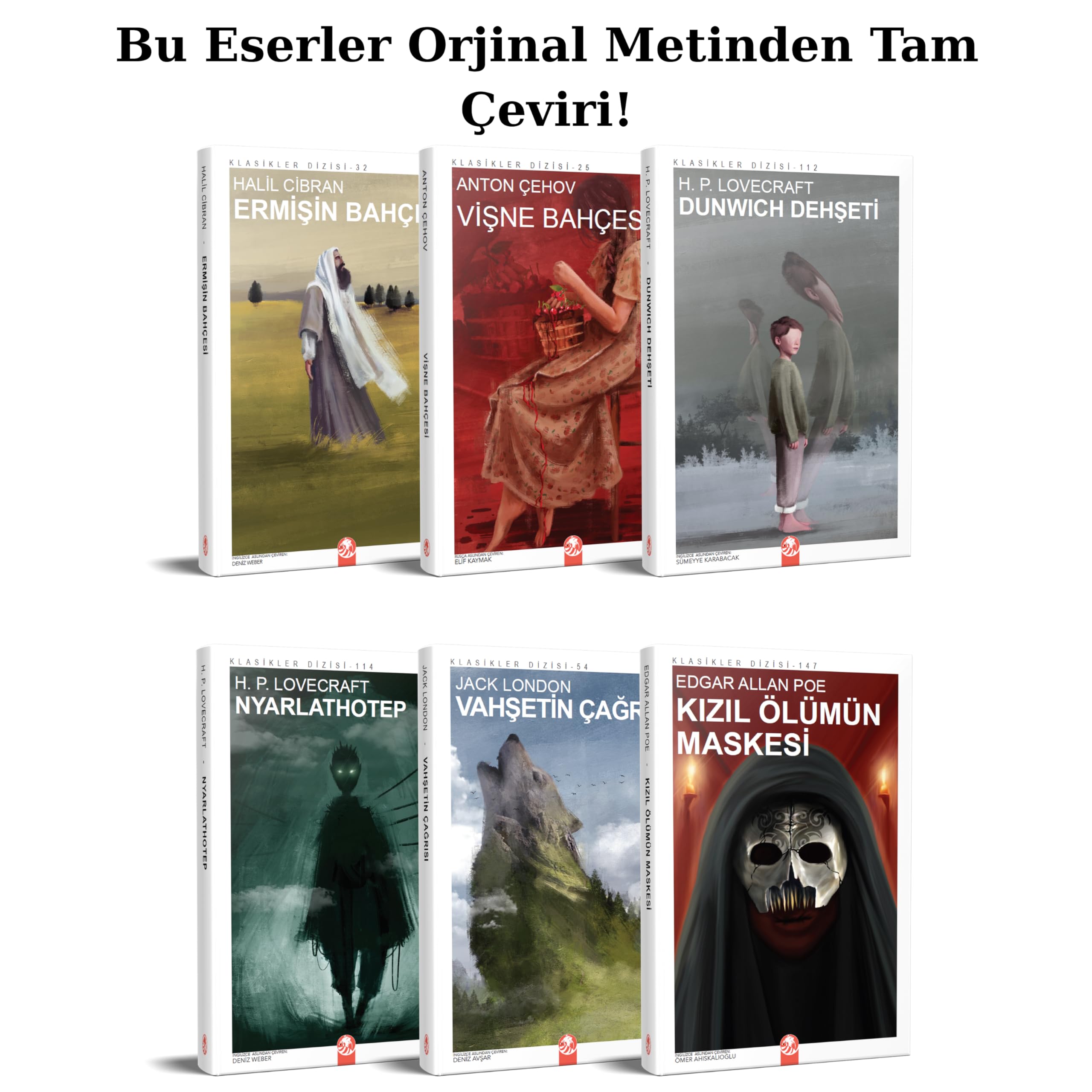 Dünya Klasikleri Kitap Seti, 12 Adet, Tolstoy, Virginia Woolf, Platon ve Diğer Yazarlardan Seçme Eserler