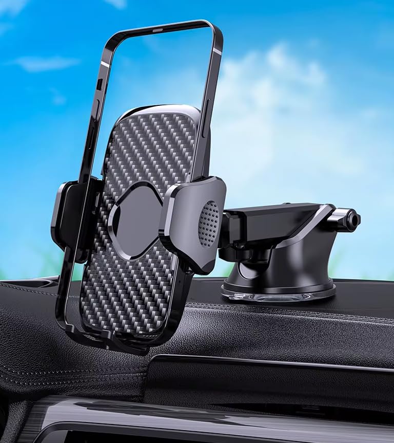 Coverzone Araç Içi Torpido Üzeri Takılabilen Cep Telefonu Tutucu Dayanıklı Alaşım Yapılı Ön Cam Telefon Tutacağı Universal Araba Telefon Tutucu Y04-G (Y04-G)