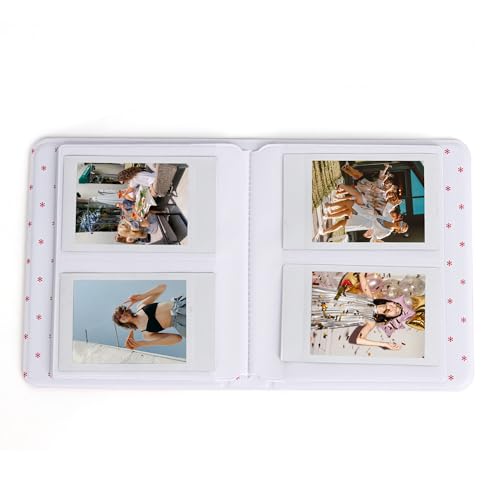 Instax mini 12 Beyaz Fotoğraf Makinesi 10'lu Film Simli Pleksi Kılıf PVC Albüm ve Kıskaçlı Resim Standı Bundle Box