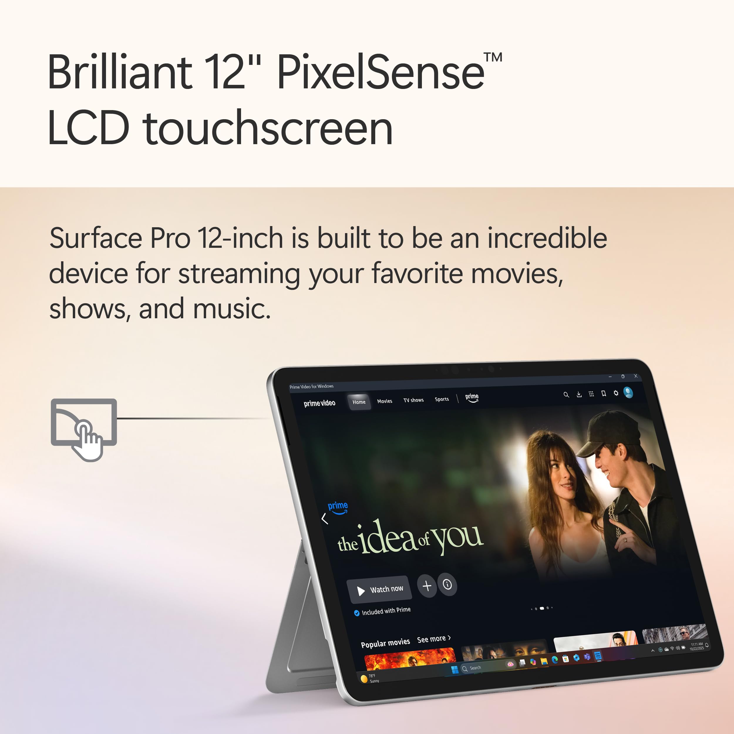 Microsoft Surface Pro 2'si 1 Arada Dizüstü Bilgisayar/Tablet (2025), Windows 11 Yardımcı Pilot+PC, 12 inç Dokunmatik Ekran, Snapdragon X Plus (8 Çekirdekli), 16GB RAM, 256GB Depolama, Platin