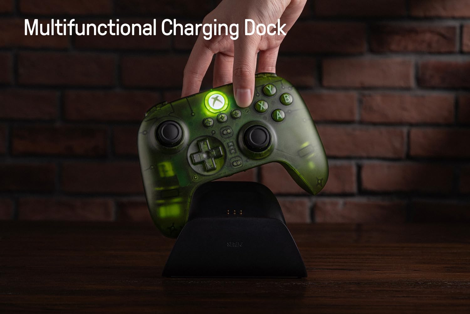 8Bitdo Ultimate 3-mode Hall Effect Joysticks/Hall Trigger Controller with Charging Dock, Wired for Xbox Series X|S, Xbox One, Wireless for Apple, Windows & Android - Officially Licensed (Jade)