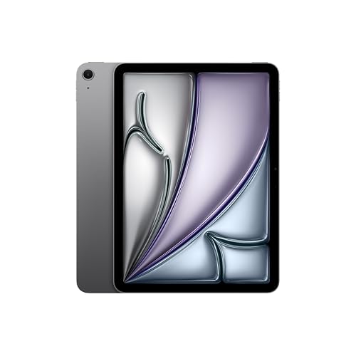 Apple M3 çipli 11 inç iPad Air: Liquid Retina Ekran, 128 GB, 12 MP Ön/Arka Kamera, Wi-Fi 6E, Touch ID, Tüm Gün Süren Pil Ömrü — Uzay Grisi