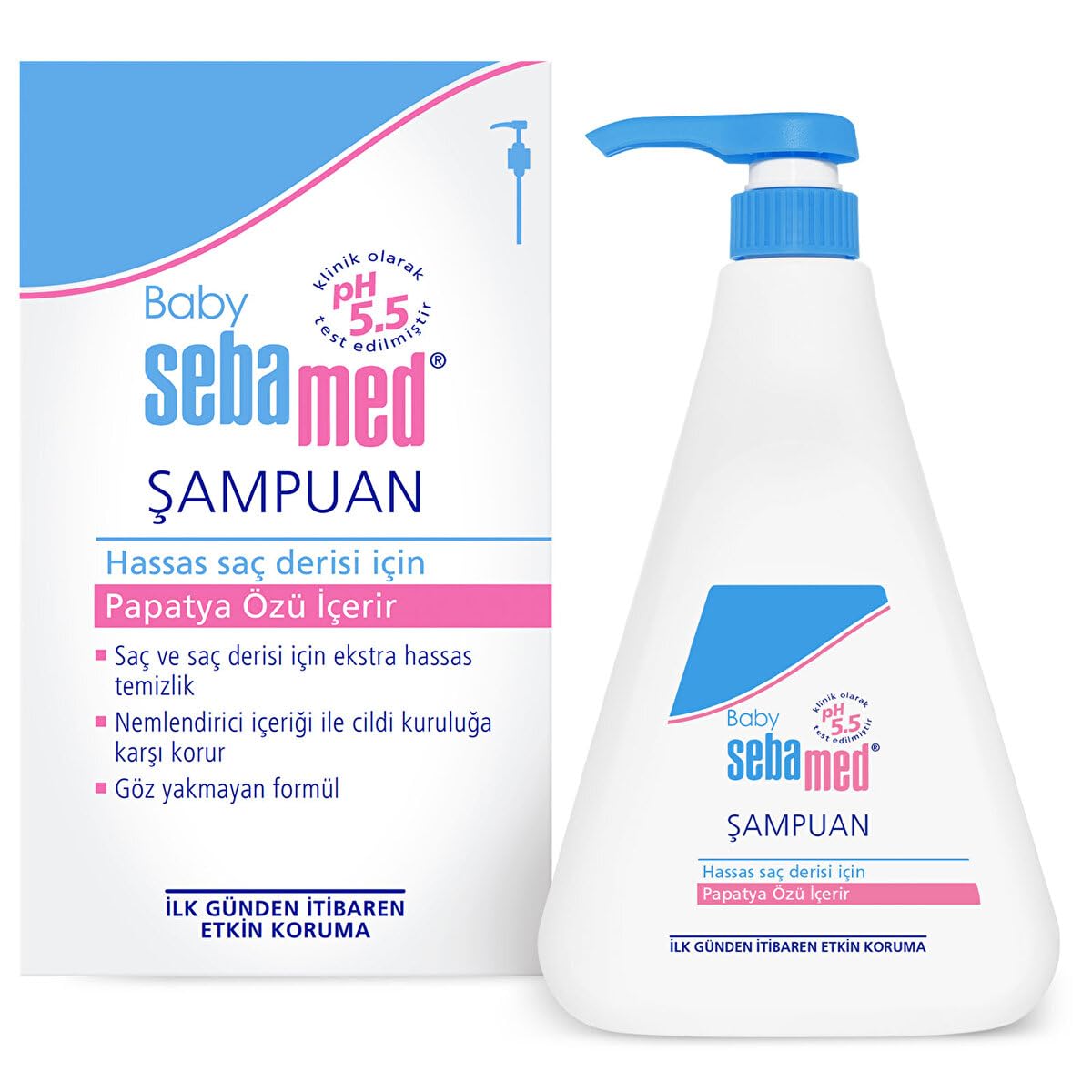 Sebamed Baby pH 5.5 Göz Yakmayan Formül Nemlendirici Etkili Papatya Özütlü Bebek Şampuanı 750 ml