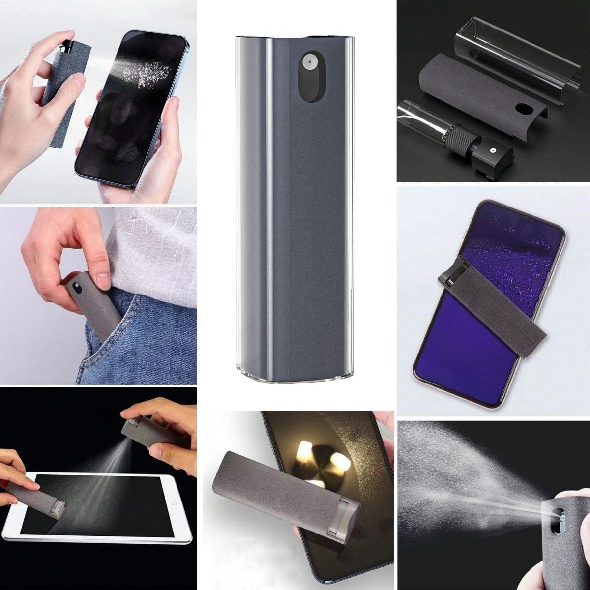 Telefon ve Tablet Oto Araba Ekran Temizleme Spreyi, Antibakteriyel Ekran Temizleyici Sprey Şişe