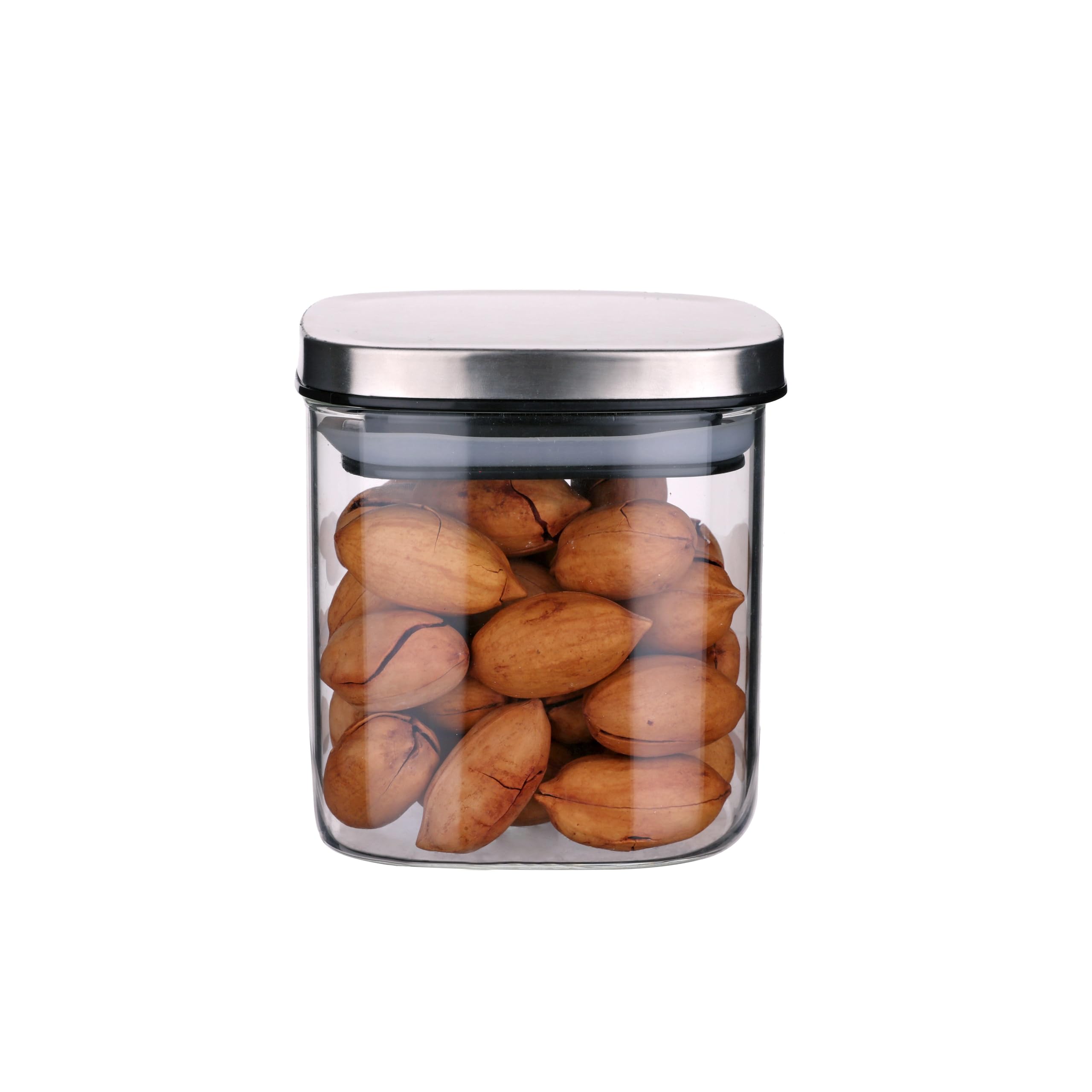 Deconox 450ml Sızdırmaz Vakumlu Metal Kapaklı Borosilikat Cam Kavanoz – Hava Geçirmez & Dayanıklı Gıda Saklama Kabı (10cm x 10cm)