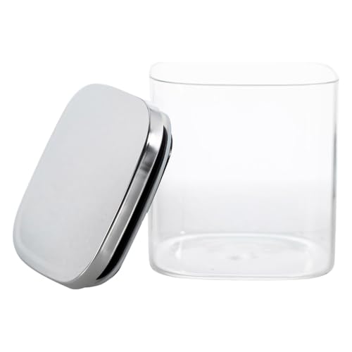 Deconox 450ml Sızdırmaz Vakumlu Metal Kapaklı Borosilikat Cam Kavanoz – Hava Geçirmez & Dayanıklı Gıda Saklama Kabı (10cm x 10cm)