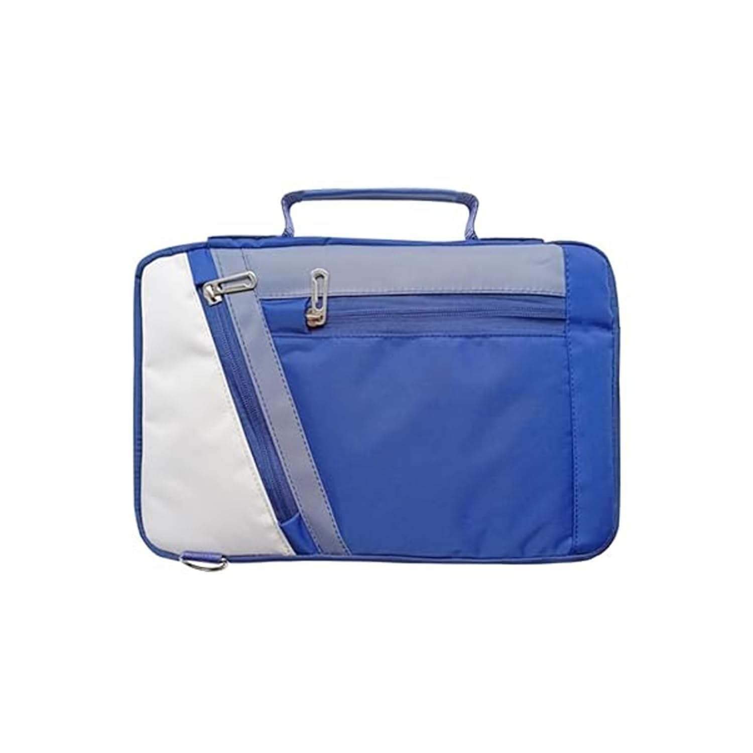 Microcase Lenovo IdeaPad Pro (2025) TB375FC 12.7 inch için Omuz Askılı El Tutacaklı Universal Sleeve Taşıma Çantası AL4346 Lacivert Krem Gri