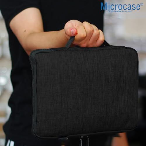 Microcase 9 Gözlü Seyahat Kablo ve Aksesuar Düzenleyici Organizer Çanta - AL5101