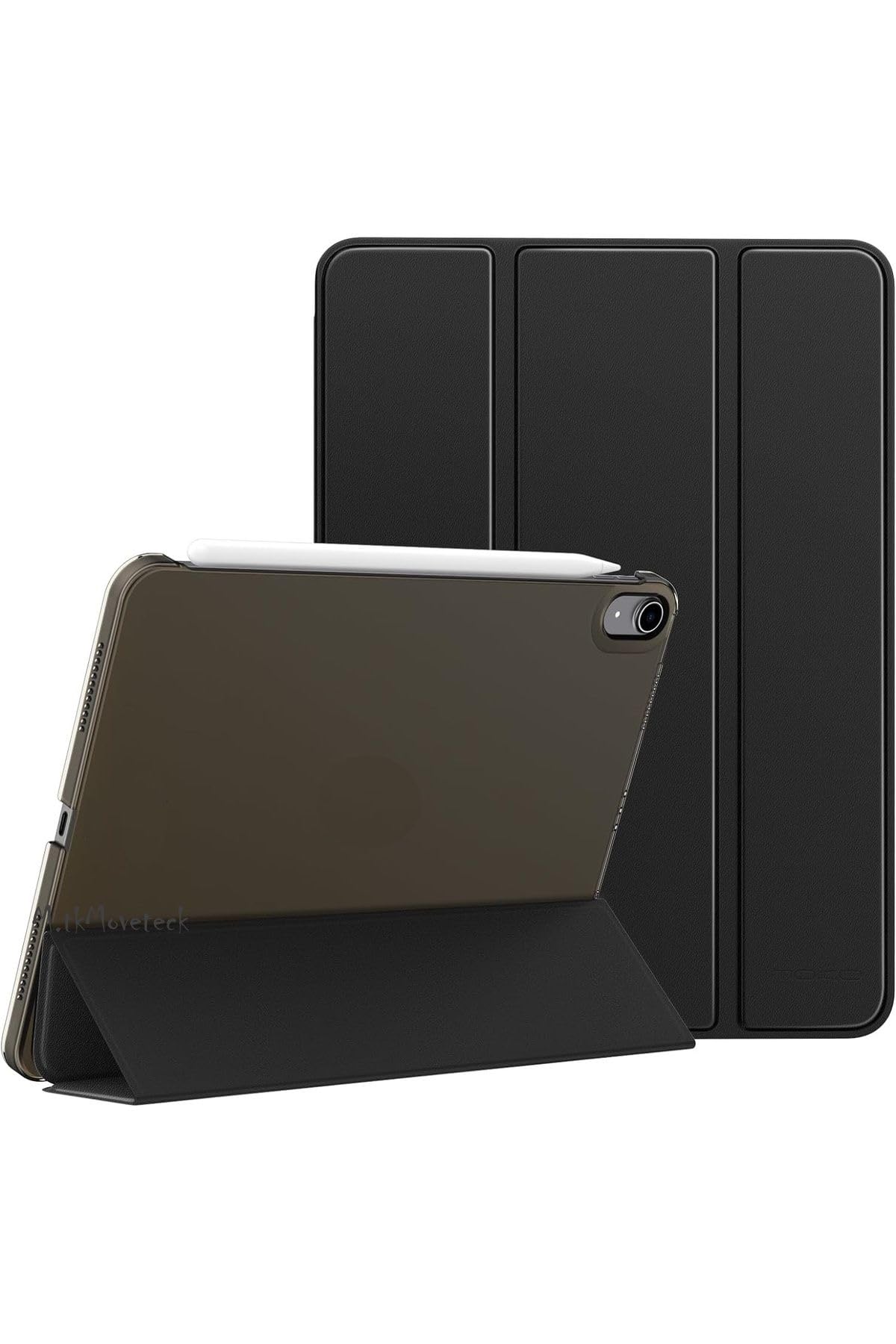 M.TK moveteck Huawei Matepad Se 11'' inç 2024 Kılıf Akıllı Smart Uyku Modlu Standlı Arkası Şeffaf Tablet Kapaklı, Siyah, Tek Ebat, smart-matepadSE2024-siyah