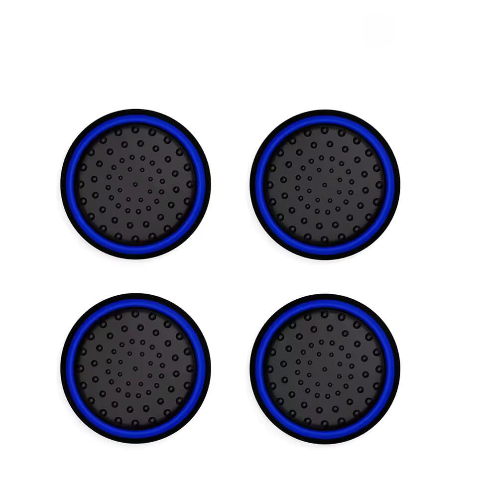 Analog Stick Cap Koruyucu Başlık, Silikon Thumb Grip | Thumb Stick Silikon Caps Grip Koruması Aksesuar Seti PS5 / PS4 / PS3 / Xbox Series S/X Switch Controller Kol için (4 adet) (Siyah - Lacivert)