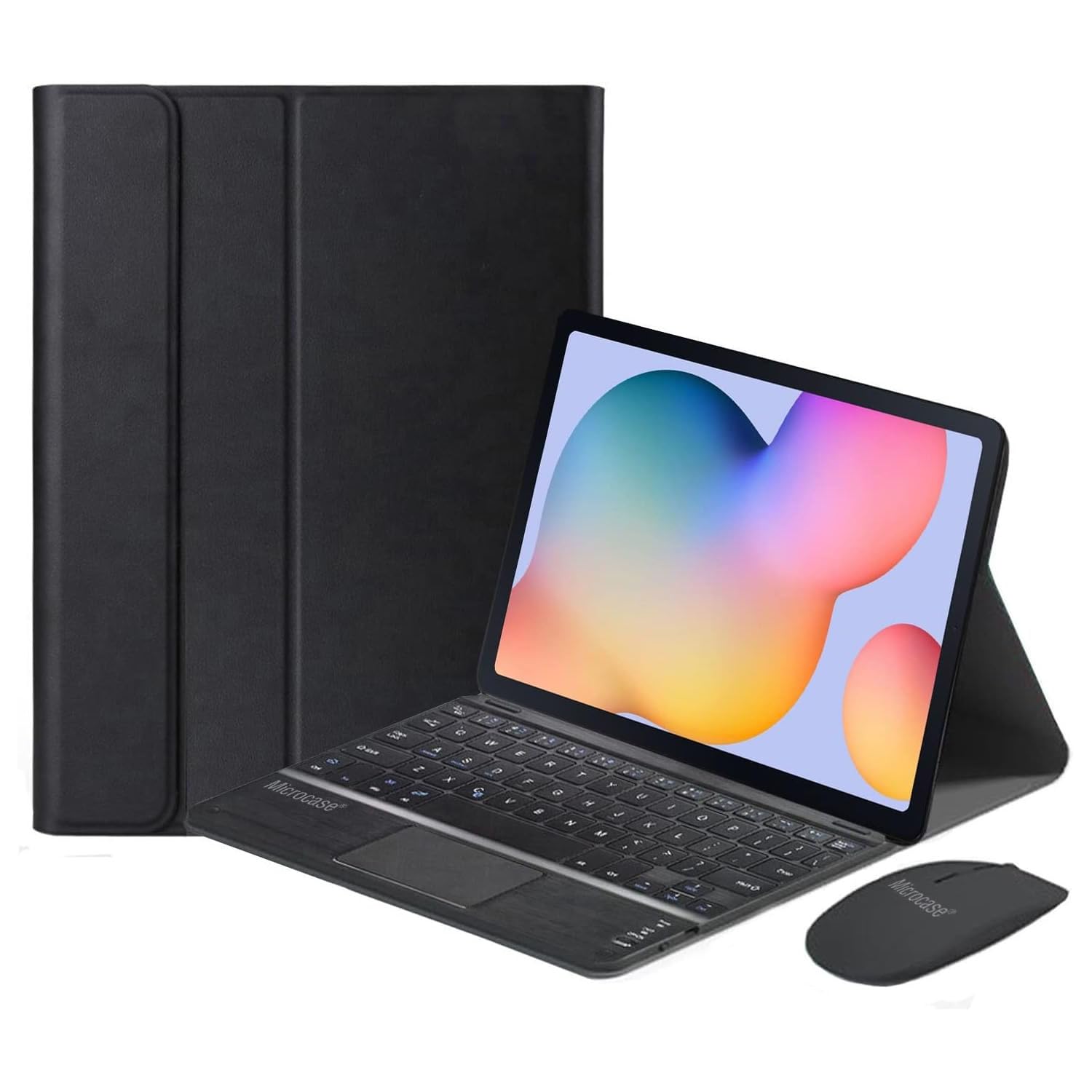 Microcase Samsung Tab S10 Ultra 14.6 inch Tablet için Bluetooth Touchpad Klayve + Mouse + Kılıf BKK19