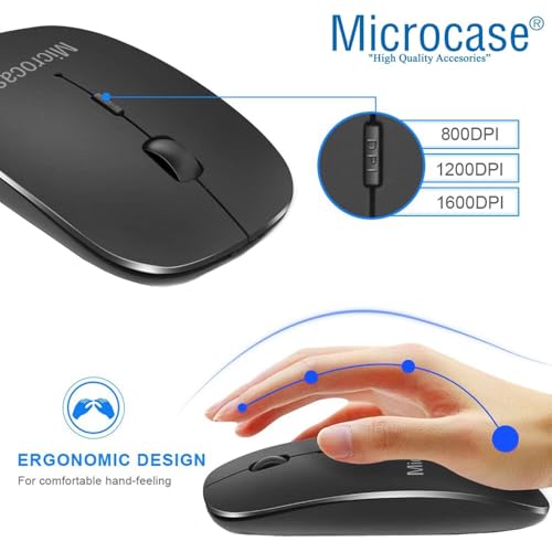 Microcase Samsung Tab S10 Ultra 14.6 inch Tablet için Bluetooth Touchpad Klayve + Mouse + Kılıf BKK19