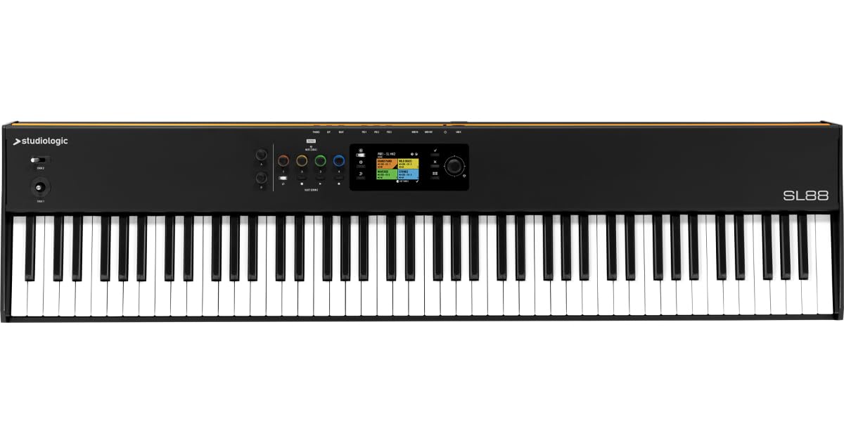 Studiologic SL88 MK2 | 88-Tuş TP/110 Premium Hammer Action Sahne ve Stüdyo kullanımına hazır Piyano Stili MIDI Klavye