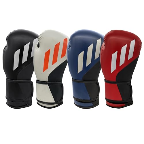 adidas Tilt 200 Boks Eldiveni 14 oz - PU Deriden Yapılmıştır, Güvenli Uyum için Elastik Kayışlı, Antrenman, Antrenman ve Boks Torbası Egzersizleri için Bilek Desteği Sağlar, Erkekler ve Kadınlar için