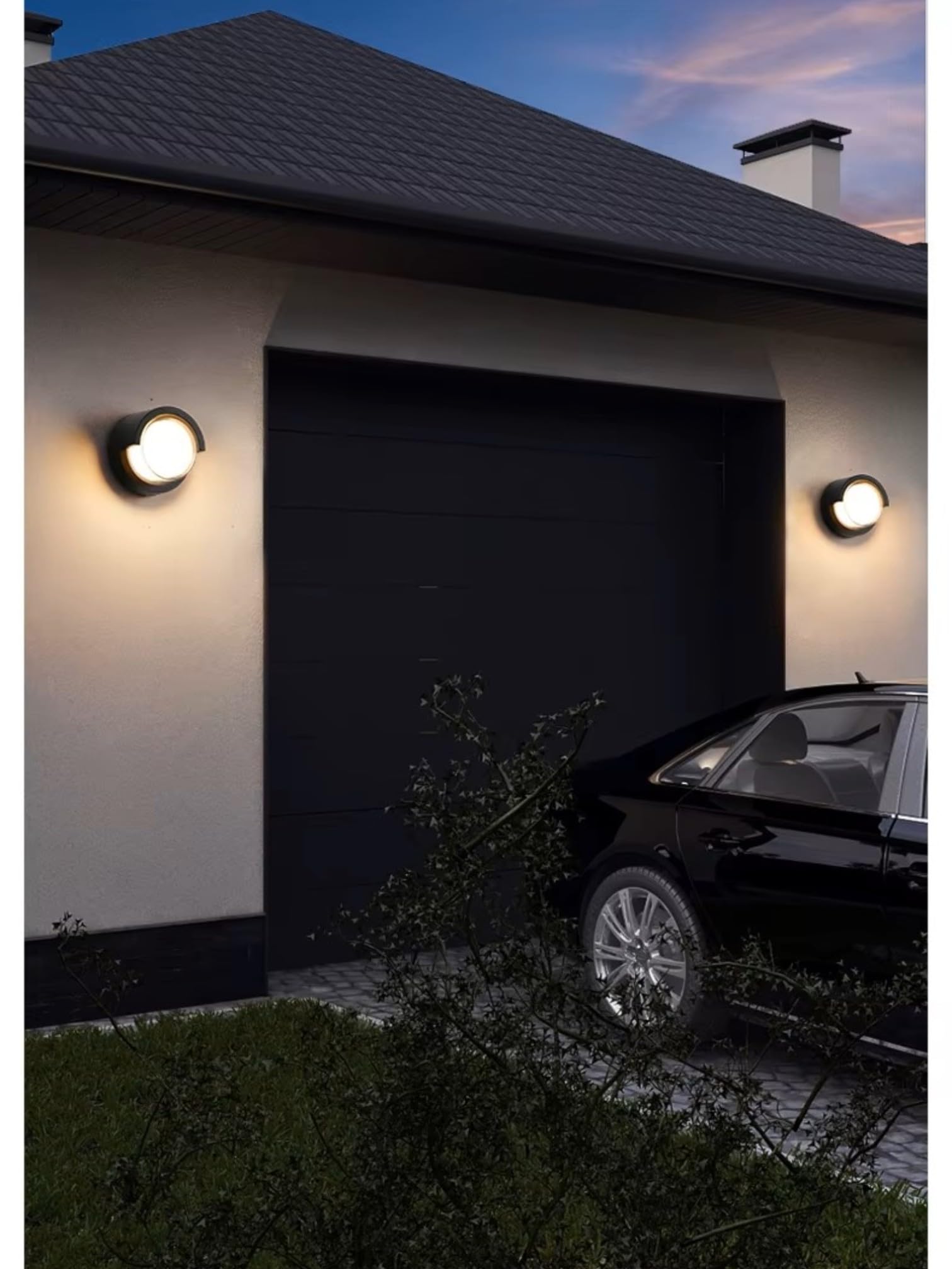 Ucuz Geldi 15w Modern Tasarım Led Aplik İç ve Dış Mekan Duvar Lambası Cata Dominik 3200k Gün Işığı Bahçe Duvar Apliği (Yuvarlak)