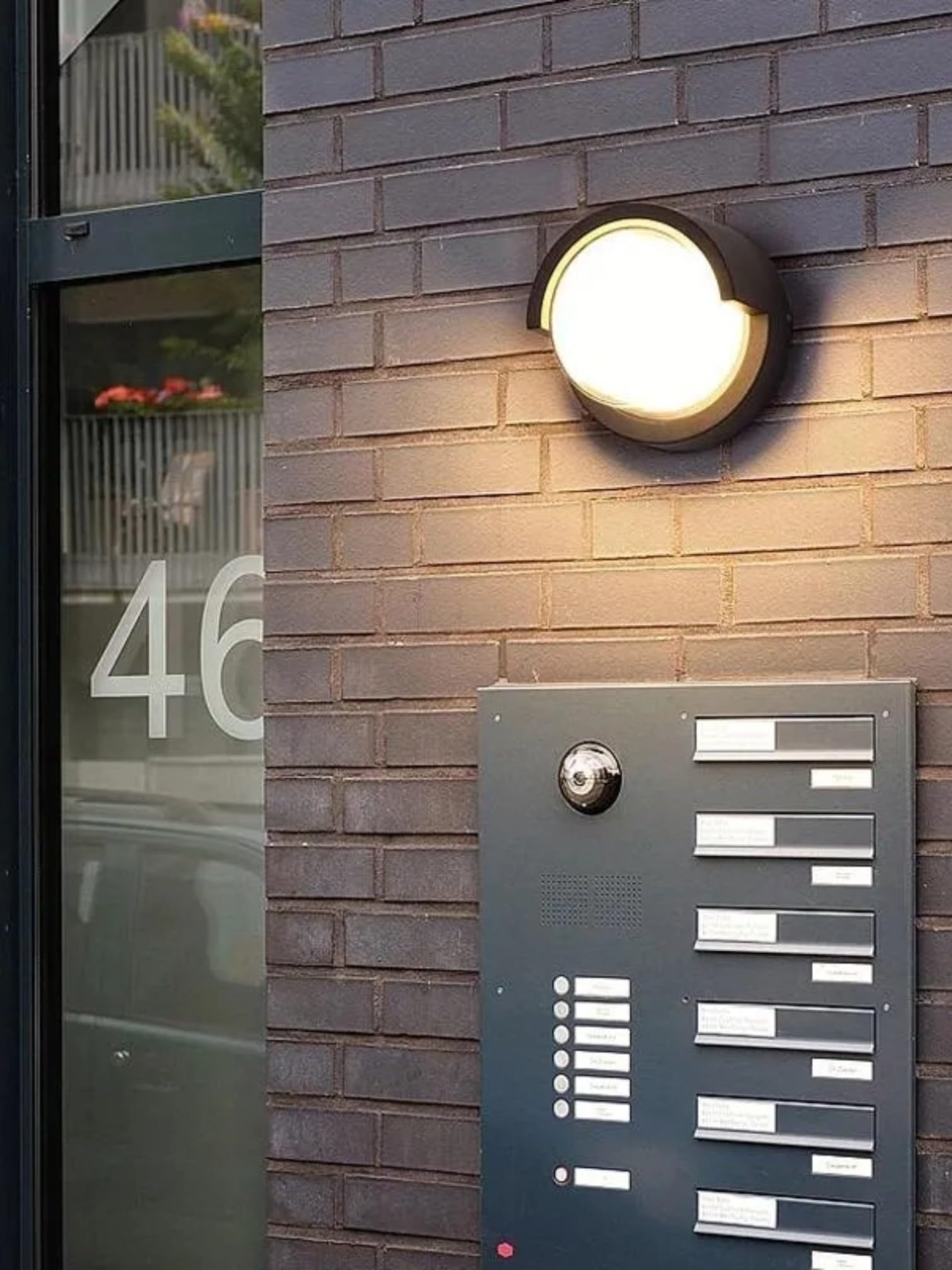 Ucuz Geldi 15w Modern Tasarım Led Aplik İç ve Dış Mekan Duvar Lambası Cata Dominik 3200k Gün Işığı Bahçe Duvar Apliği (Yuvarlak)