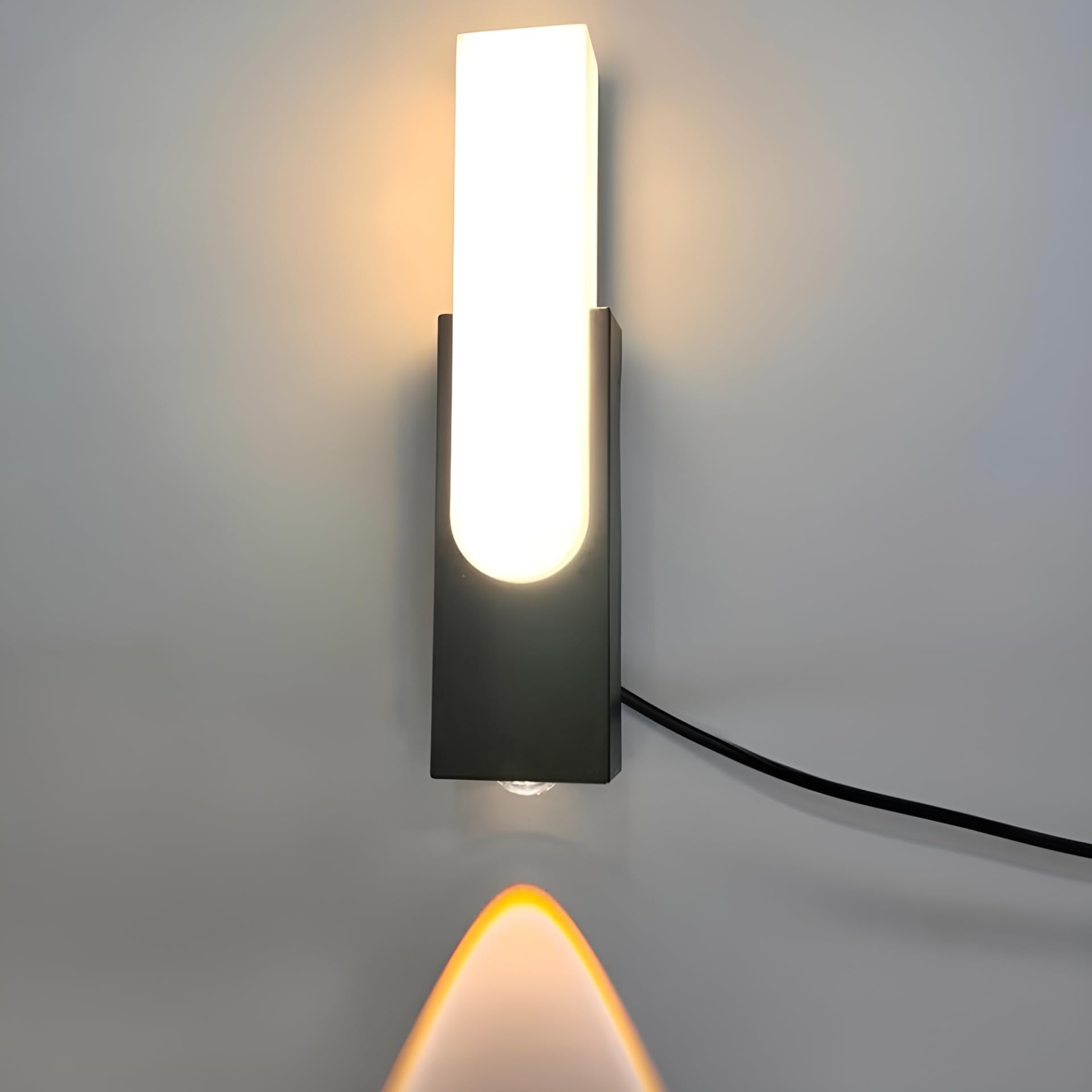 Ucuz Geldi Dekoratif LED Aplik, Çift Yönlü, 10W, 3200K Gün Işığı, Siyah, Çift Yönlü Işık Led Duvar A