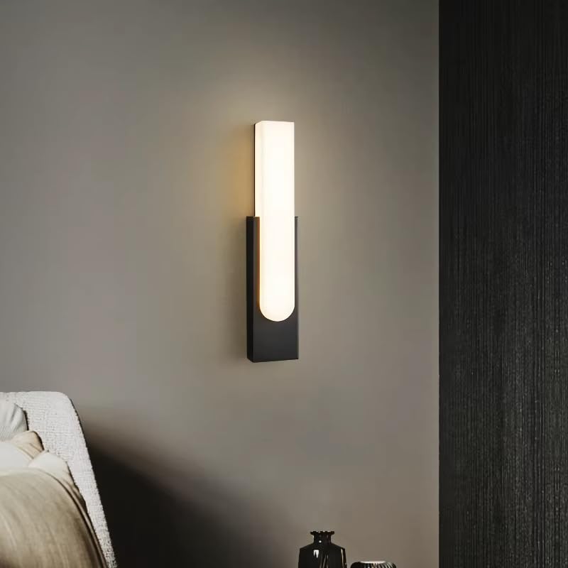 Ucuz Geldi Dekoratif LED Aplik, Çift Yönlü, 10W, 3200K Gün Işığı, Siyah, Çift Yönlü Işık Led Duvar A