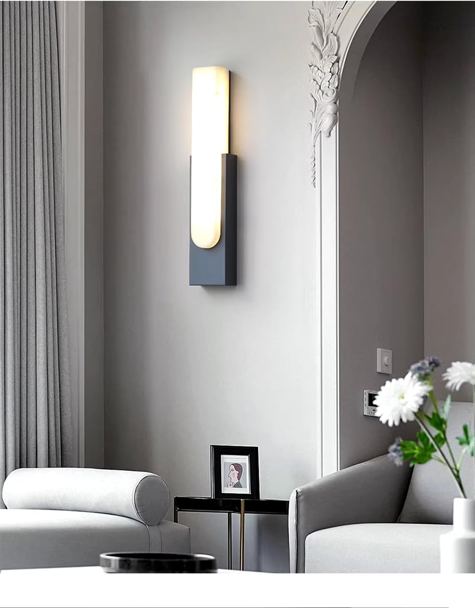 Ucuz Geldi Dekoratif LED Aplik, Çift Yönlü, 10W, 3200K Gün Işığı, Siyah, Çift Yönlü Işık Led Duvar A