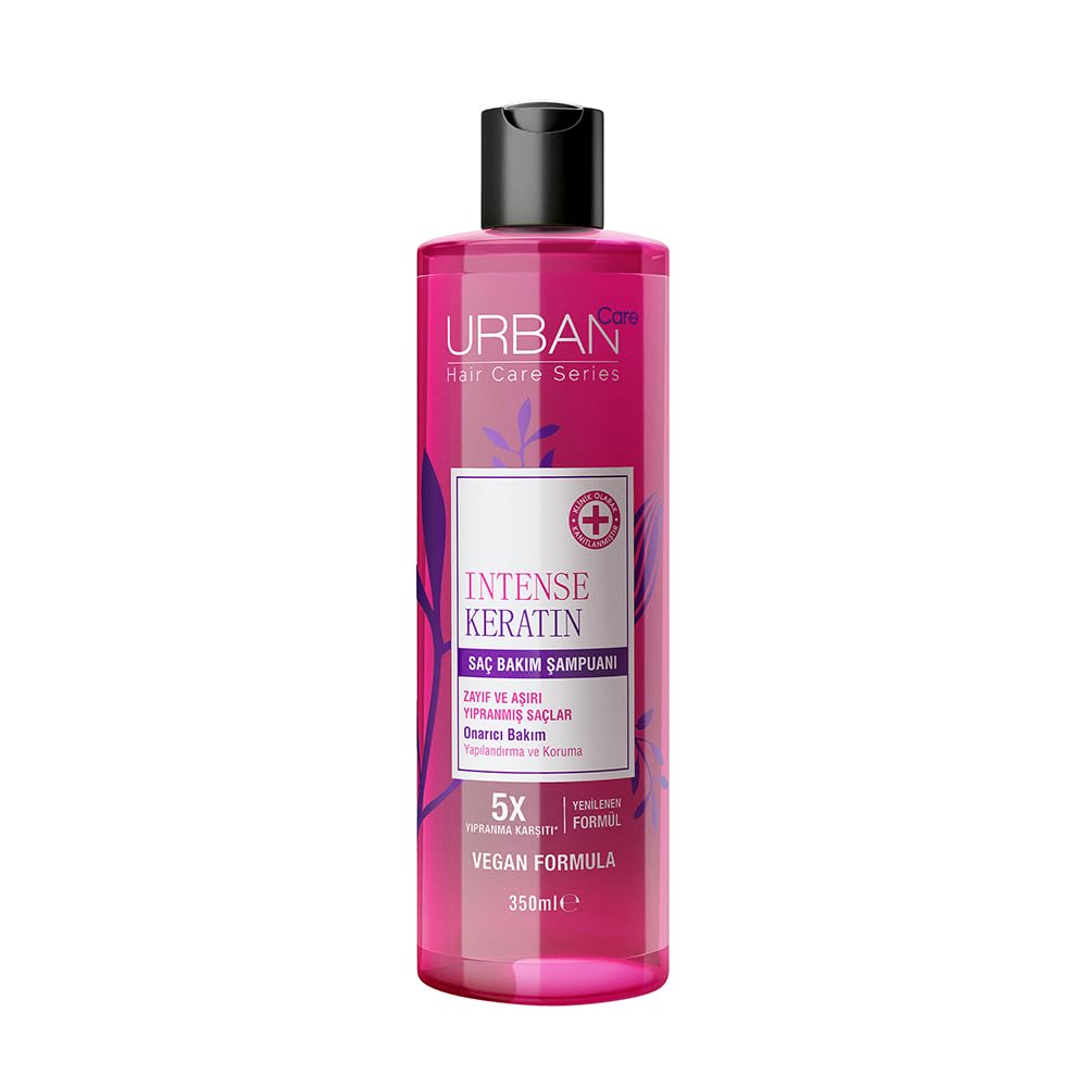 Urban Care Intense Keratin Yoğun Hasar Onarıcı Saç Bakım Şampuanı, 350 Mililitre, Vegan