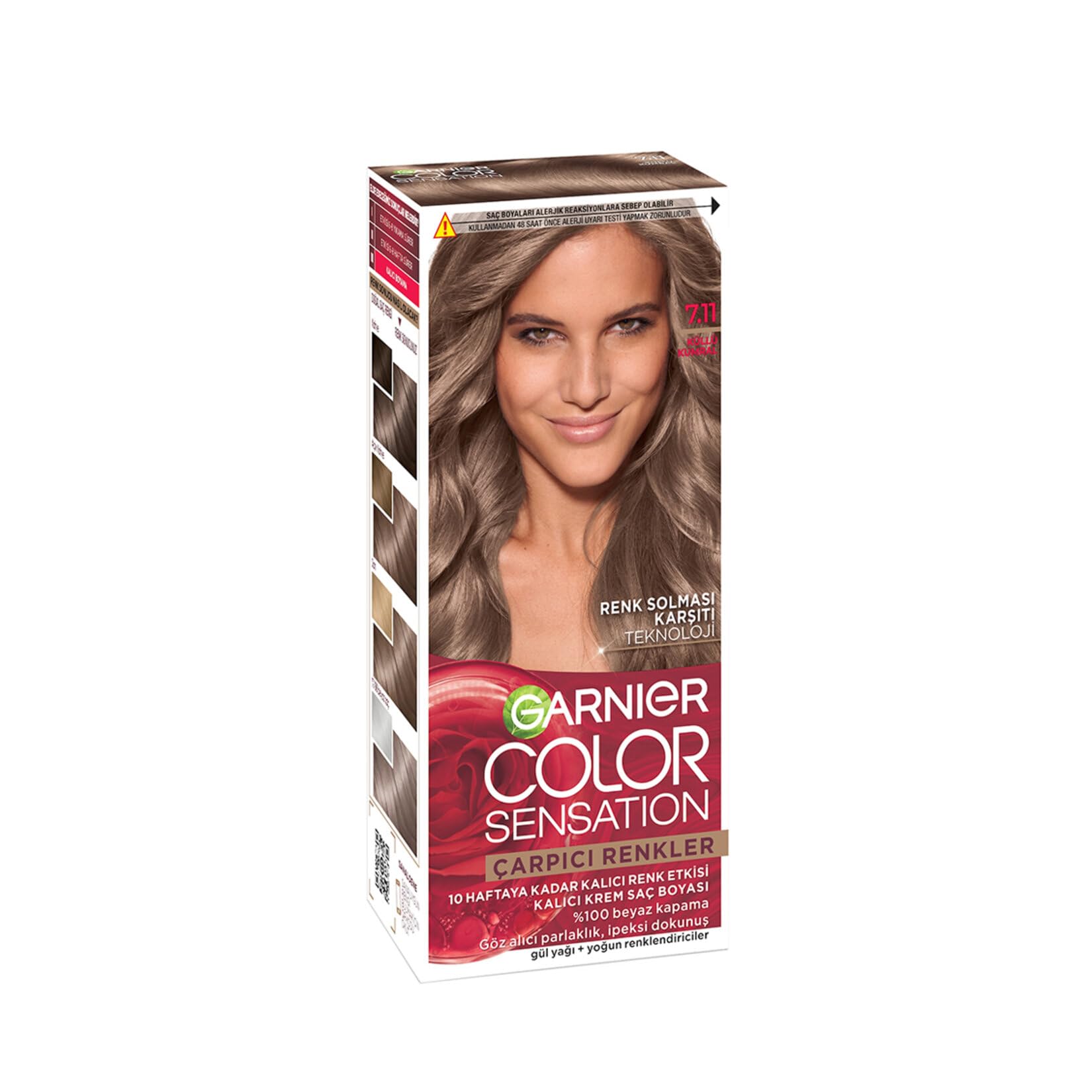 Garnier Çarpıcı Renkler 7.11 Küllü Kumral Saç Boyası