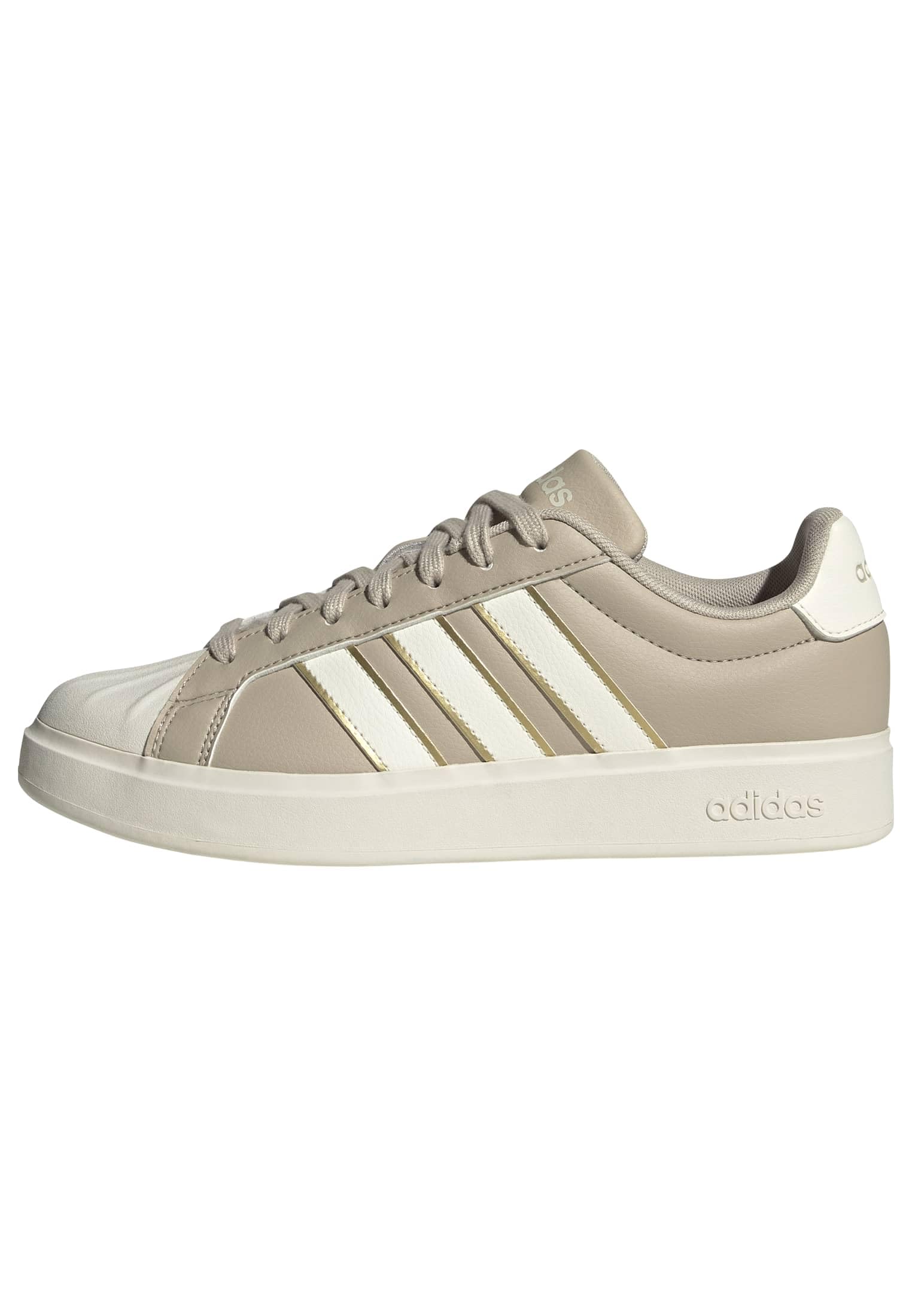adidas STREETTALK Kadın Ayakkabı Düşük Taban (Futbol Dışı), wonder beige/off white/gold met., 38 2/3
