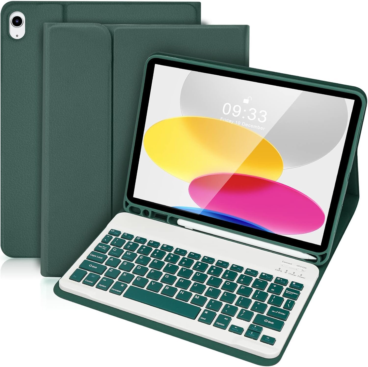 Fogy Ipad (A16) 11inç 10. Nesil 2022/2025 Uyumlu Bluetooth Türkçe Q Klavyeli Kılıfı (Tablet Değildir)