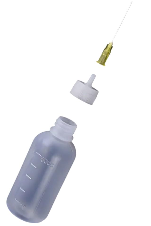 10 ADET 50 Ml Ölçekli Makine Yağı Yağlama Lehim Akı Sıvı Tutkal Alkol Şişesi Şırıngalı Damlalık Şişe (10)