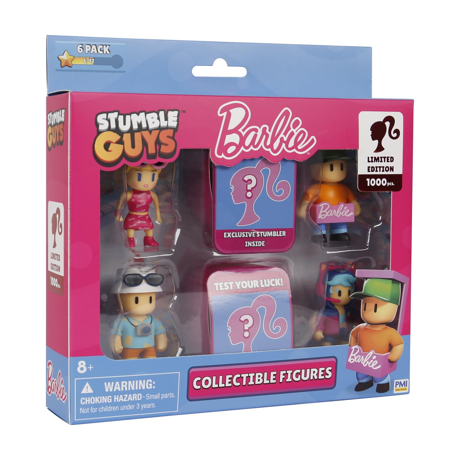 Stumble Guys Barbie Figür 6'lı Set Asortili Ürün