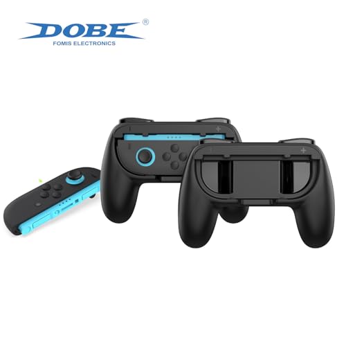 DOBE FOMIS ELECTRONICS Grips for Nintendo Switch2 Joy-Con, Left and right handle grip for Switch2 Joy Cons Controller, 2 Pack (Black)