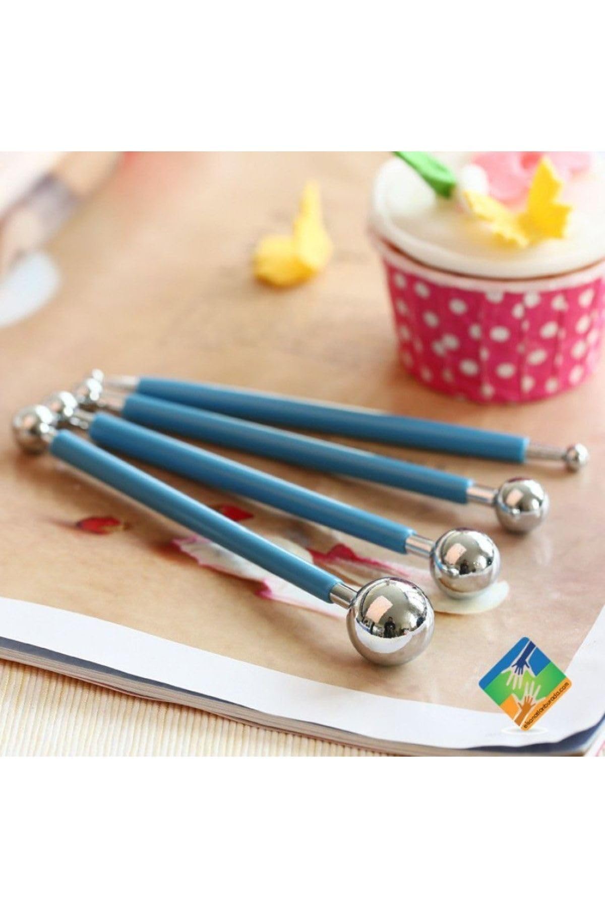 Esmay Çiçek Ütüsü 4'lü Set Top Ütü Metal Top Ütü 4 Lü Set gnsRKFaz3756