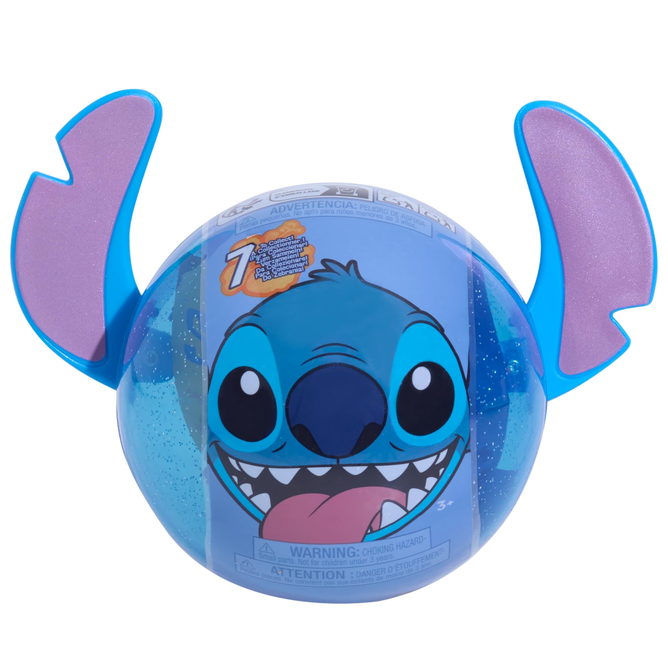 Just Play Disney Stitch Koleksiyonu 5 cm Parıltılı Figür Koleksiyonu, Sürpriz Paket, 3 Yaş Erkek ve Kız Çocukları için Oyuncaklar