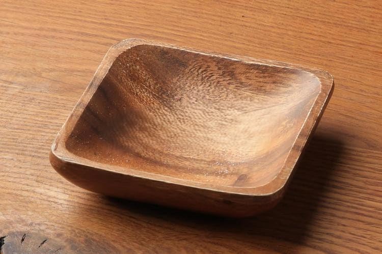 Orret Home El Yapımı Akasya Ağacı 6’lı Ahşap Çerezlik ve Kahvaltılık Seti – 11 cm Yuvarlak Doğal Ahşap Sunum Kaseleri, Şık ve Fonksiyonel Mutfak Sunum Gereçleri (Kare)