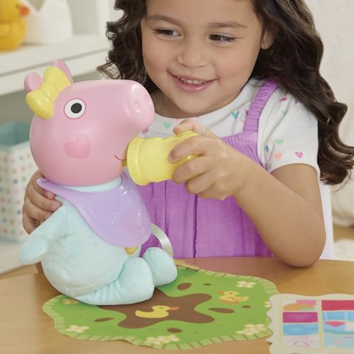 Peppa Pig Oinks ve Snuggles Evie Aksesuarlı İnteraktif Oyuncak Bebek, 20'den Fazla Ses, 3 Yaş ve Üze