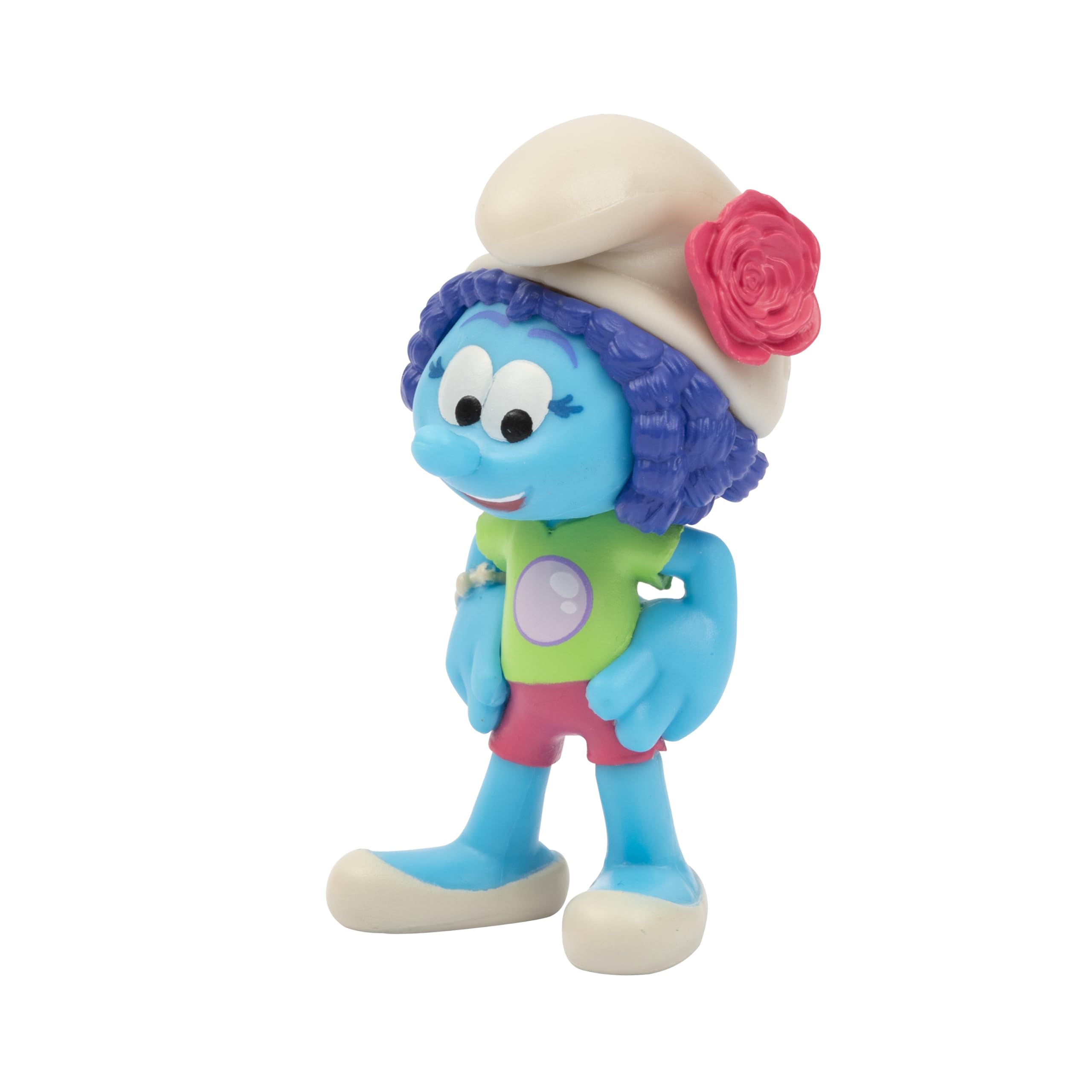 The SMURFS I PUFFI - 3 yaşından büyük çocuklar için baloncuklu 6 şirin, ateşböceği, büyük şirin, çiftçi, gargamel ve huş ağacı 5,5 cm içeren set